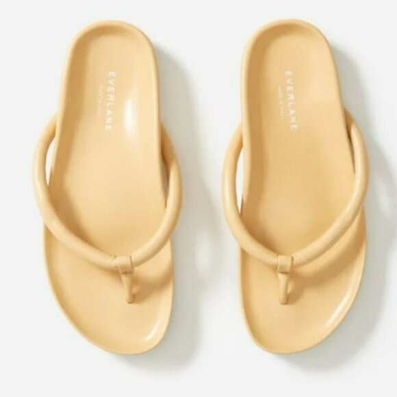 Everlane The Form Thong Sandals Leather Size 10 - Picture 1 of 15